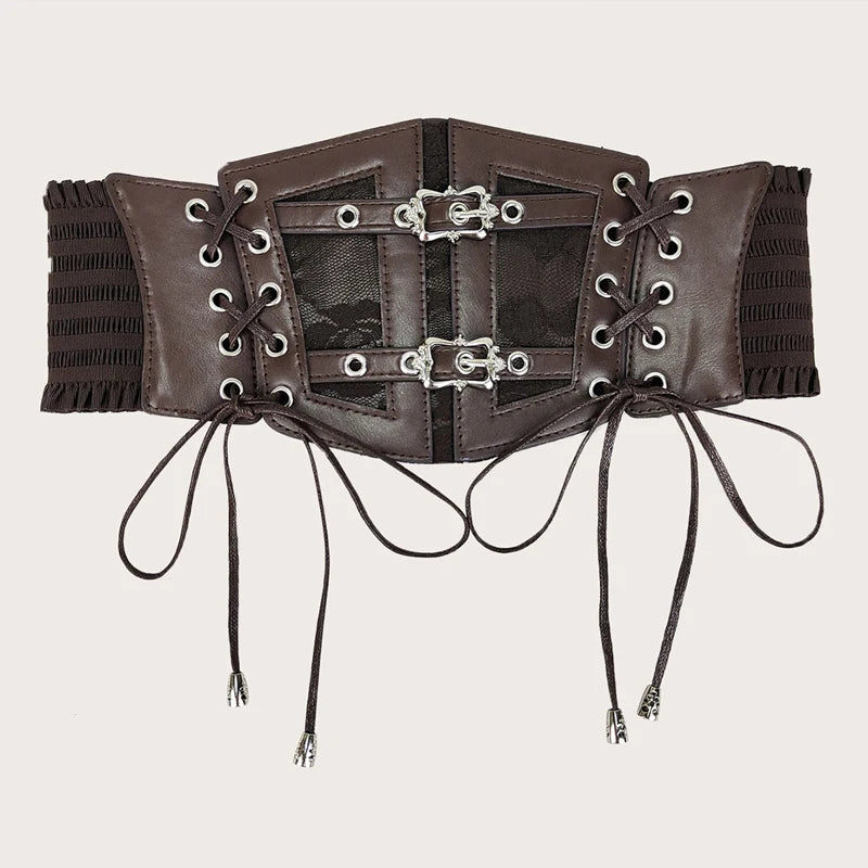 Plus Size Lace Stretch Corset Belt