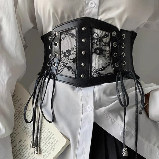 Plus Size Lace Stretch Corset Belt